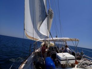 Gulfstar 60 sailing