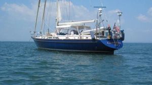 Gulfstar 60 at anchor